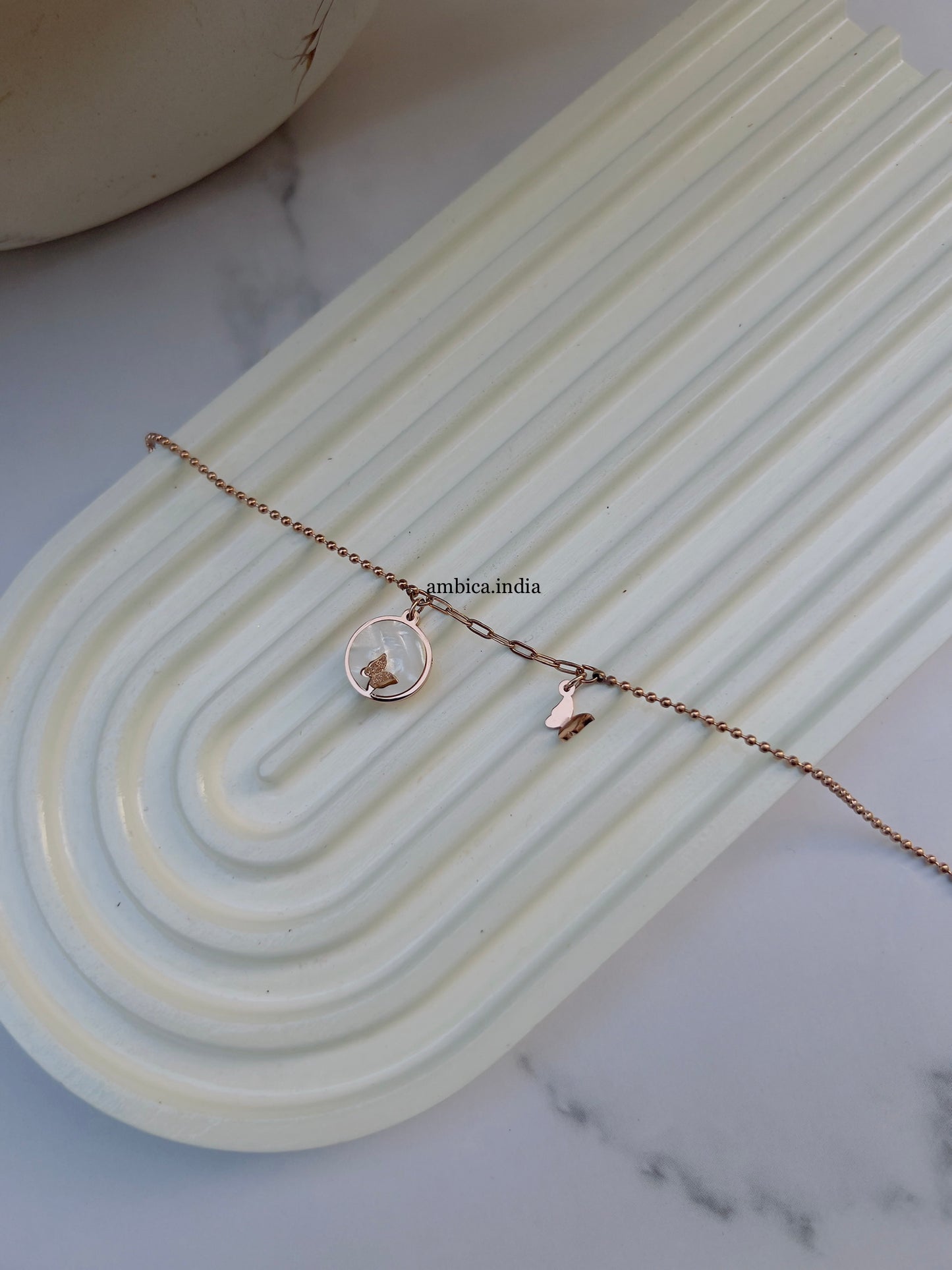 White butterfly bracelet