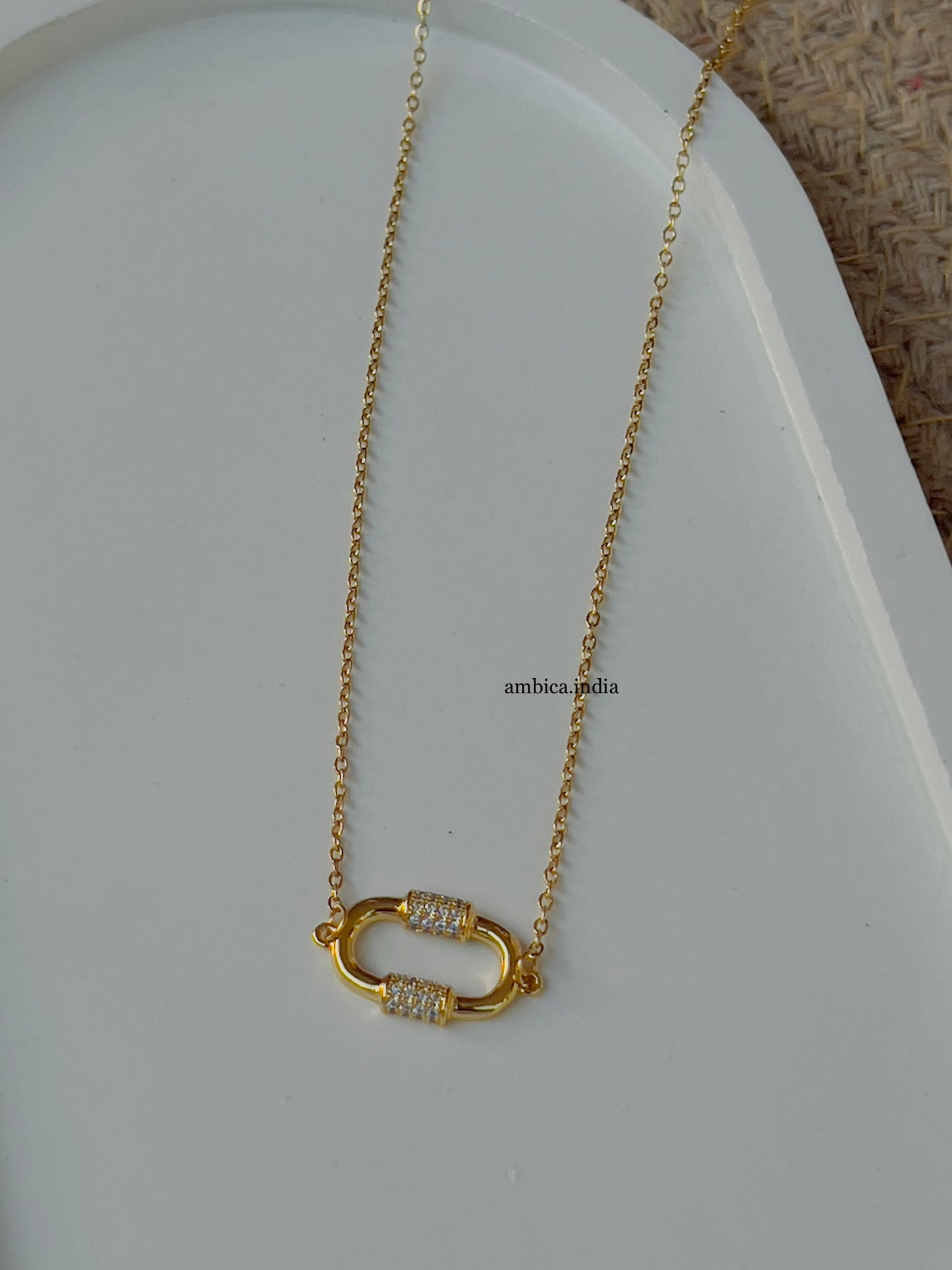 Statement necklace 18k gold plated