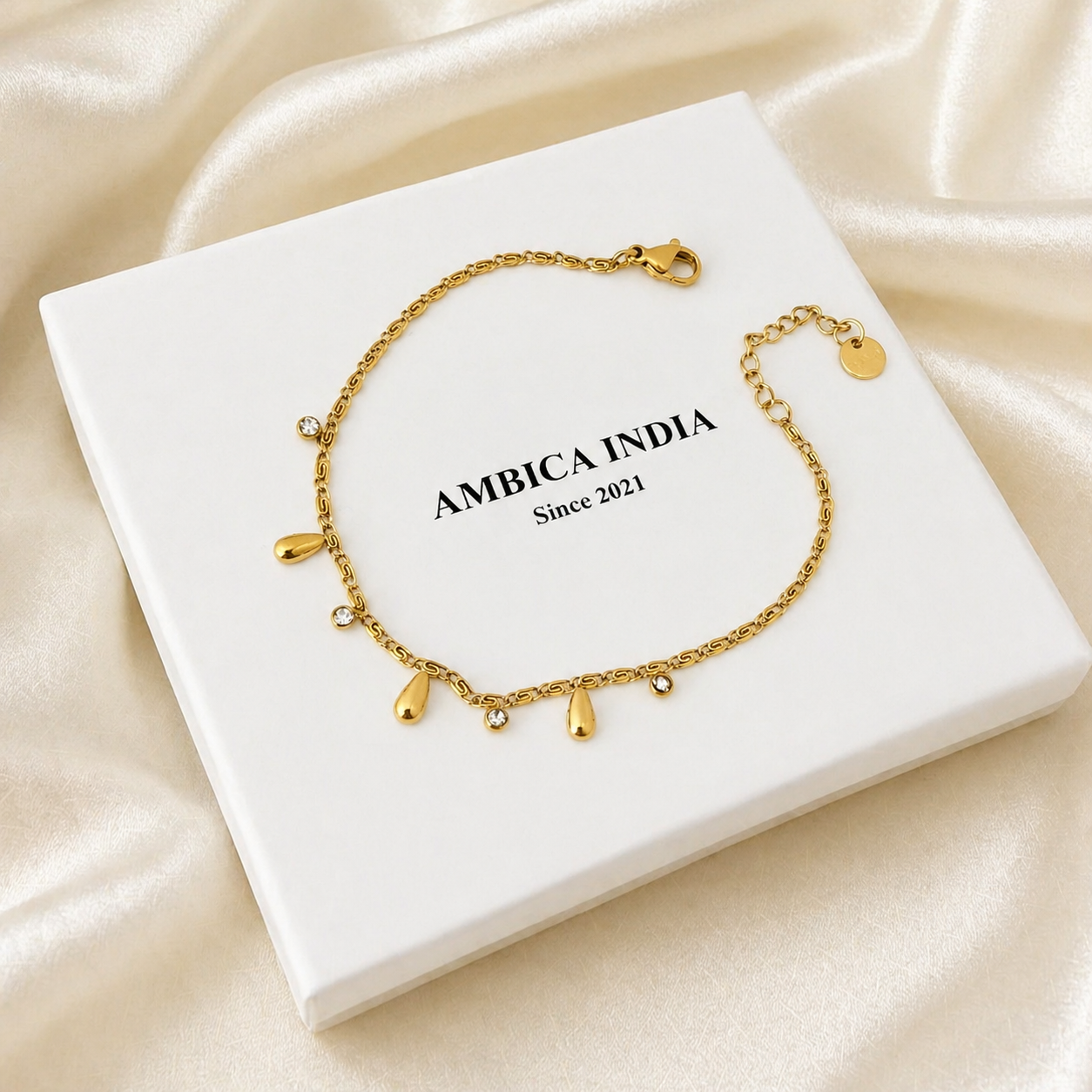 Drop with crystal bracelet