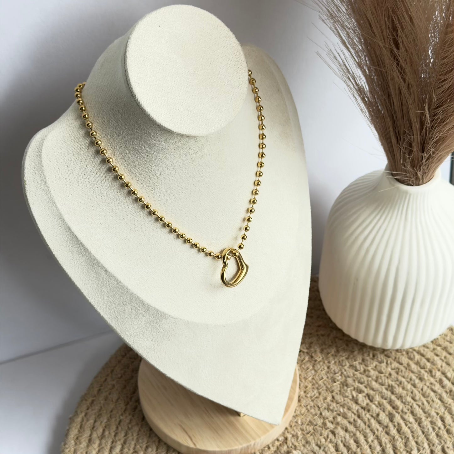 Heart chunky necklace