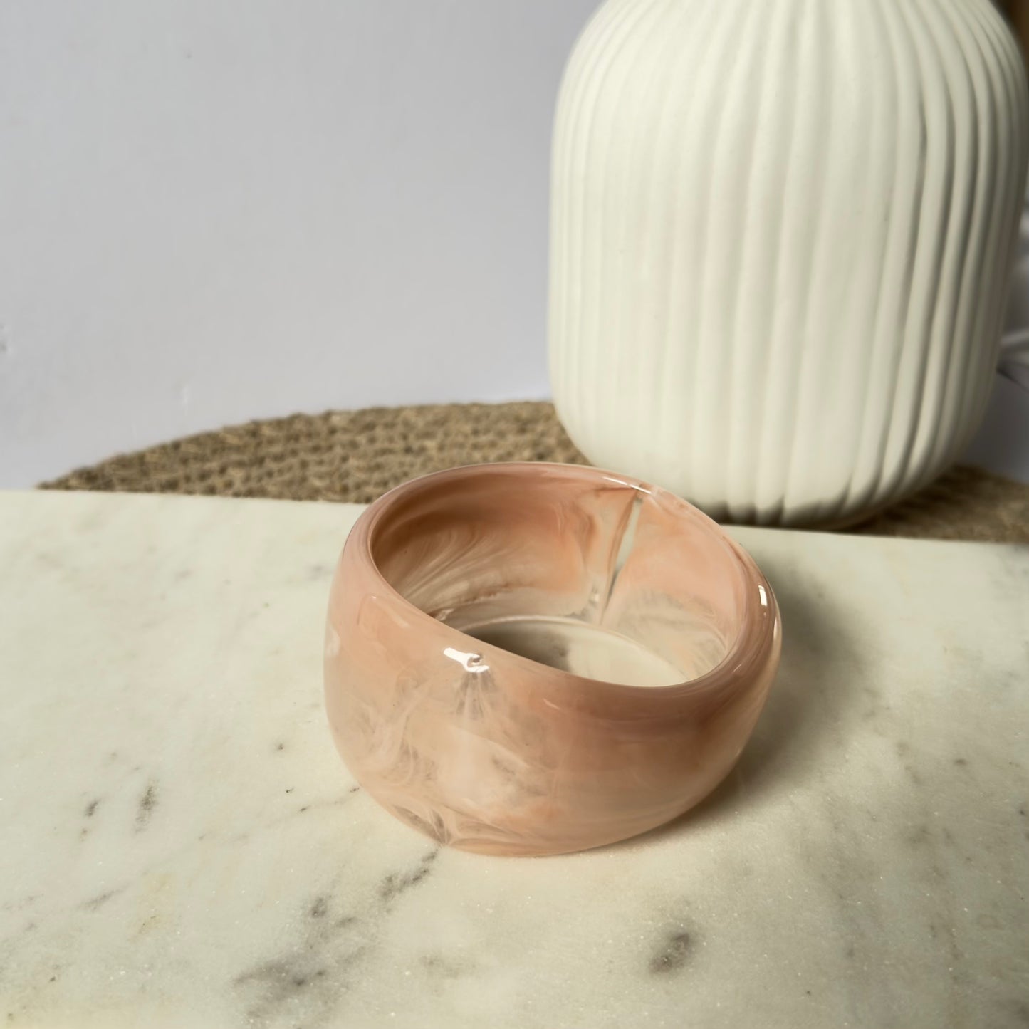 Pink Marble Muse Bangles ( 2.4 size )