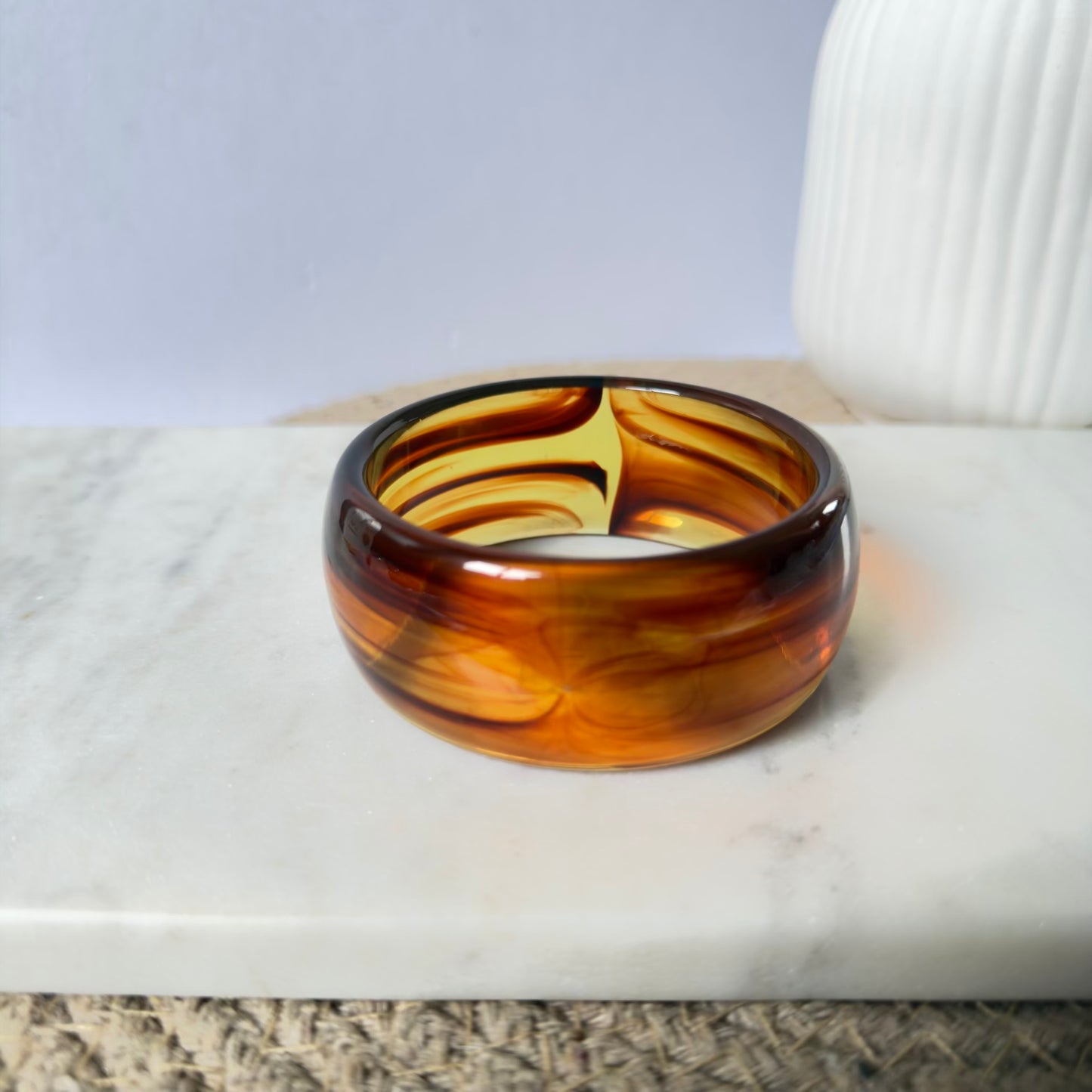 Brown bold bangle