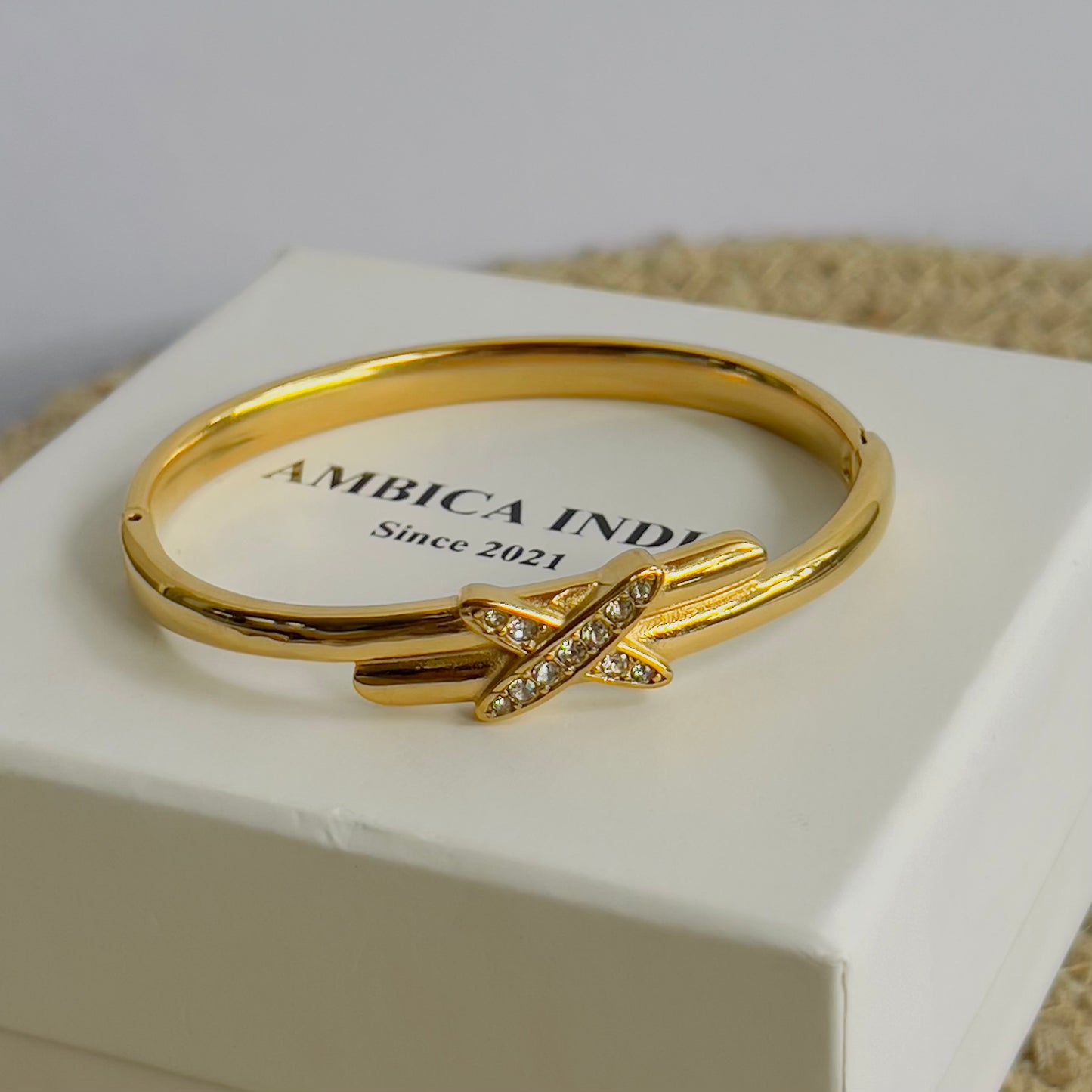 Cross studded bracelet