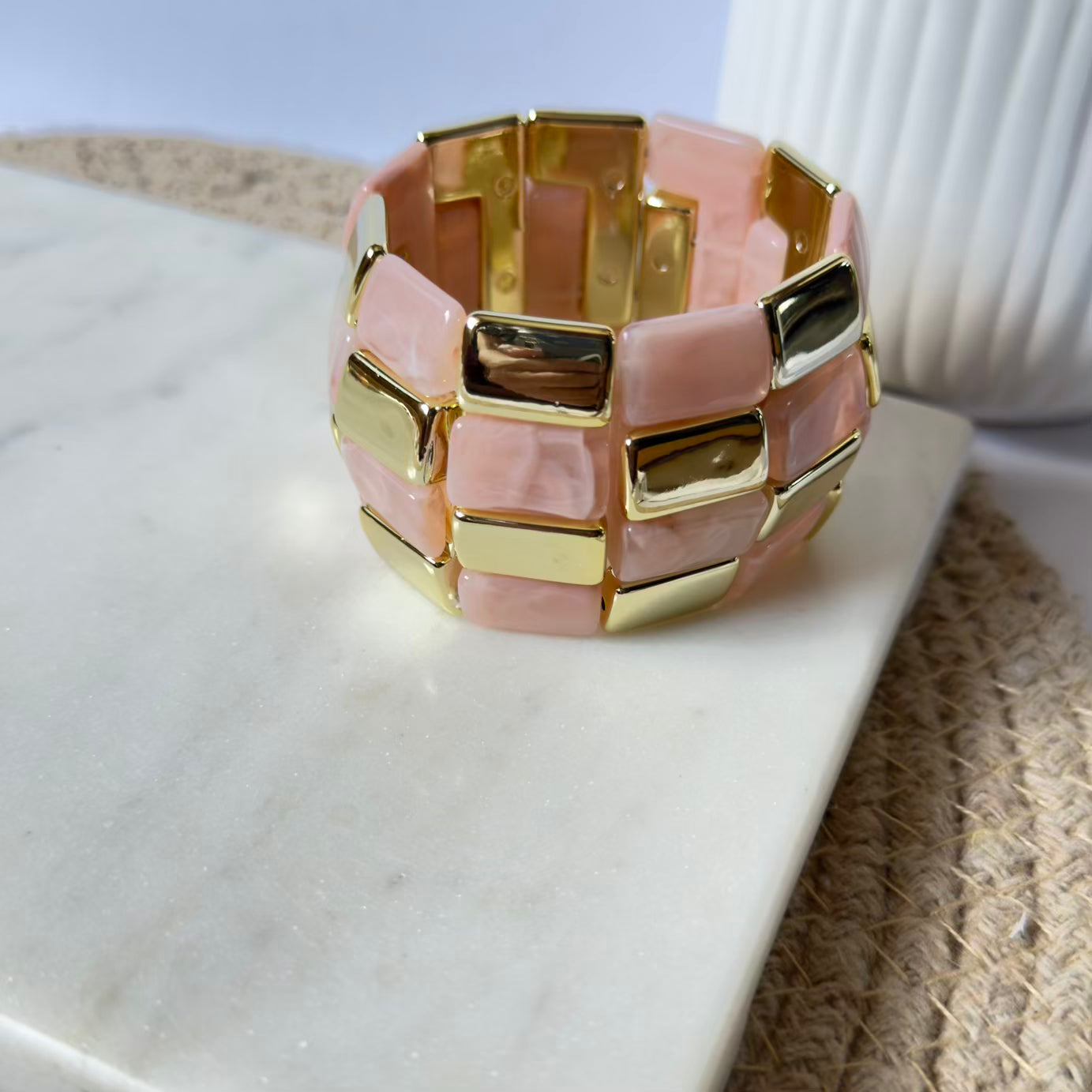 Resin Bead Elastic Bracelet