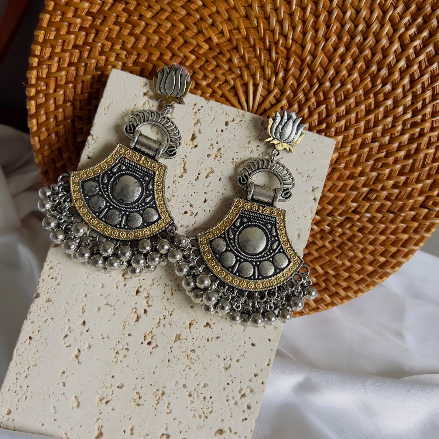 Antique Lotus Dangles