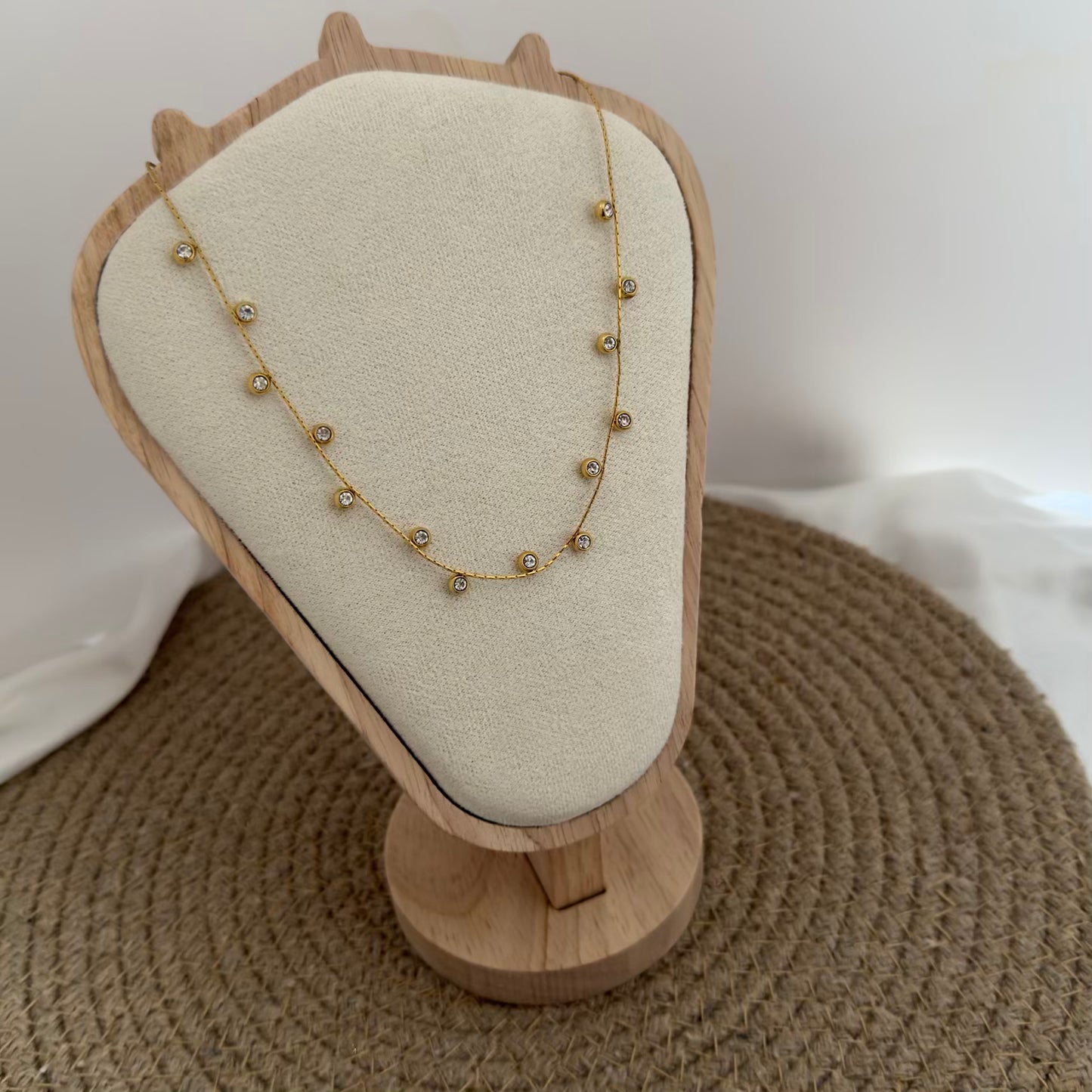 White crystal necklace
