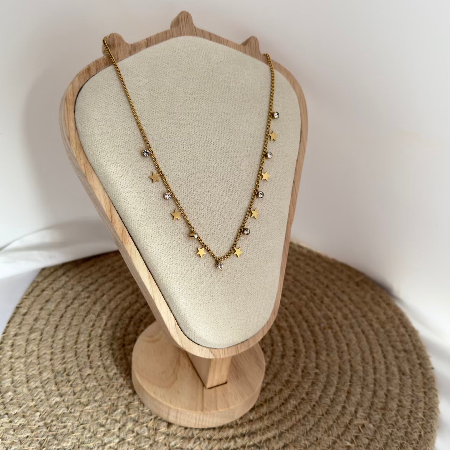 Star with crystal necklace