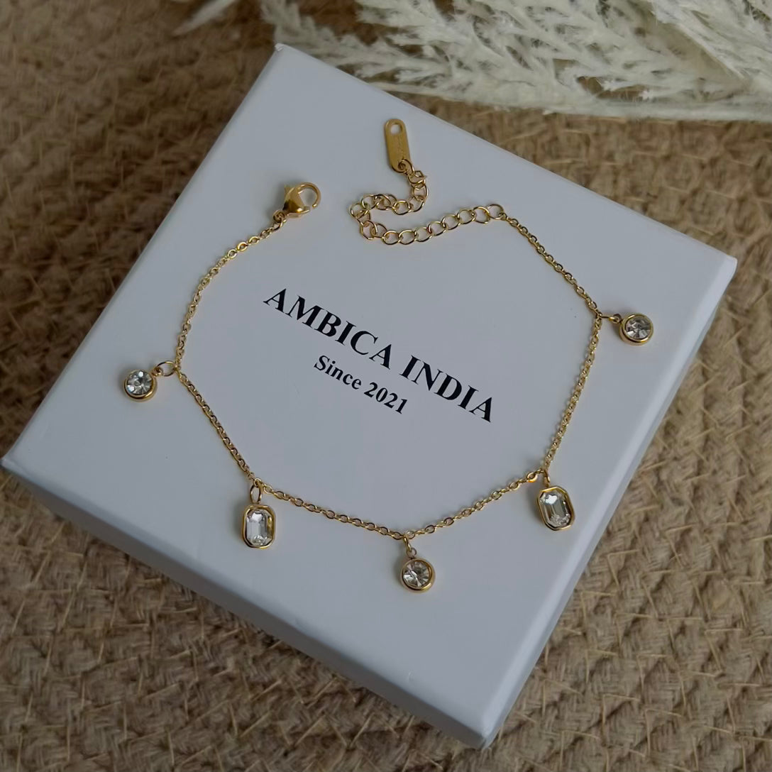 White crystal bracelet
