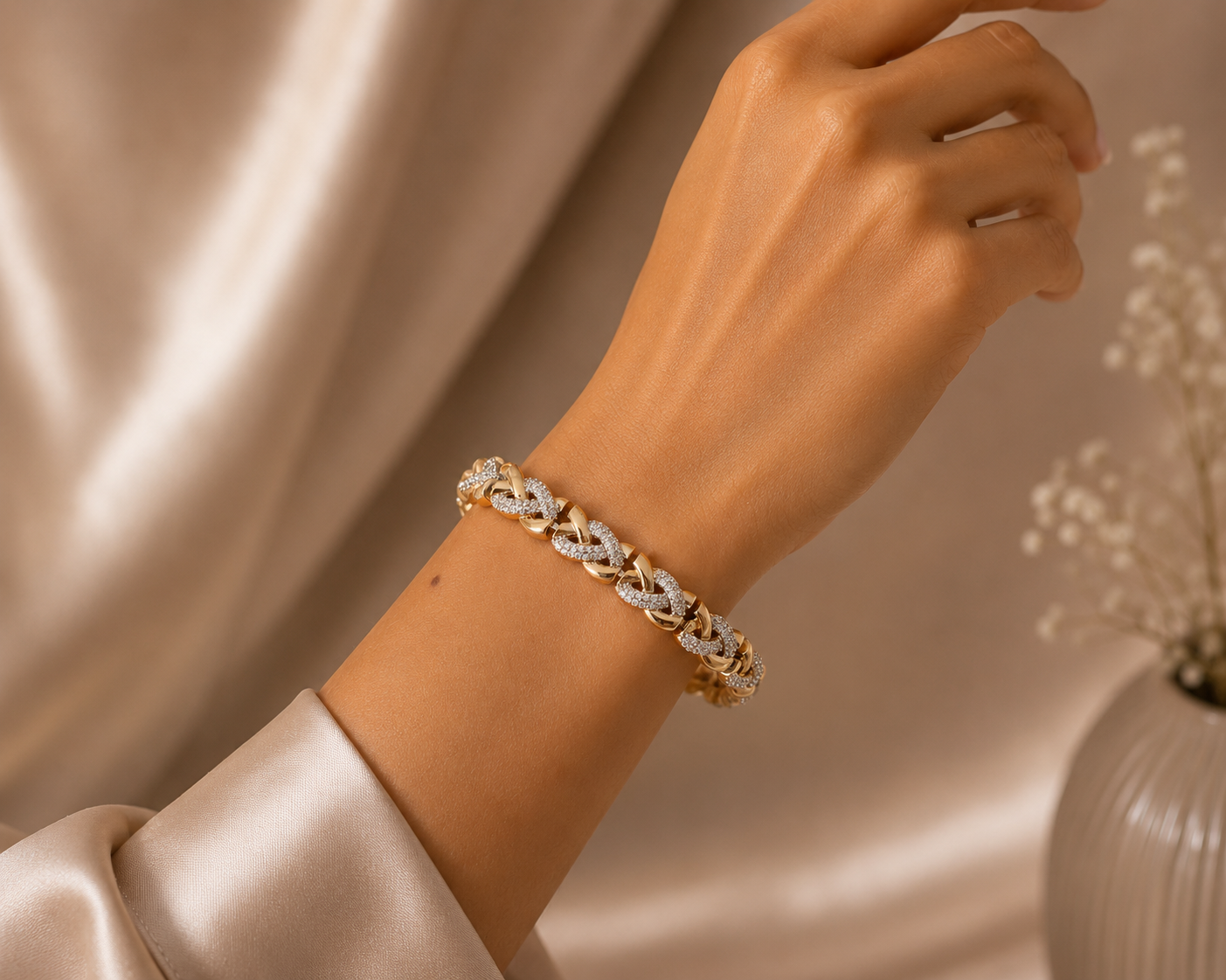 Rose Luxe Link Bracelet