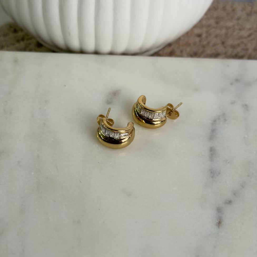 Luxe curve earrings