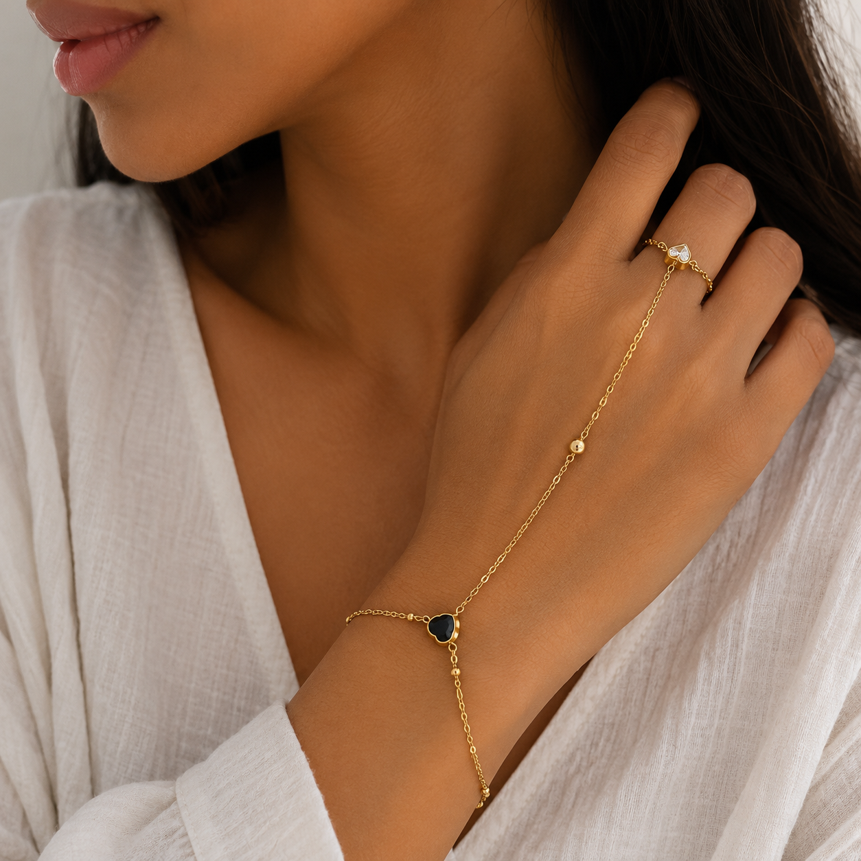 Love crystal hand chain