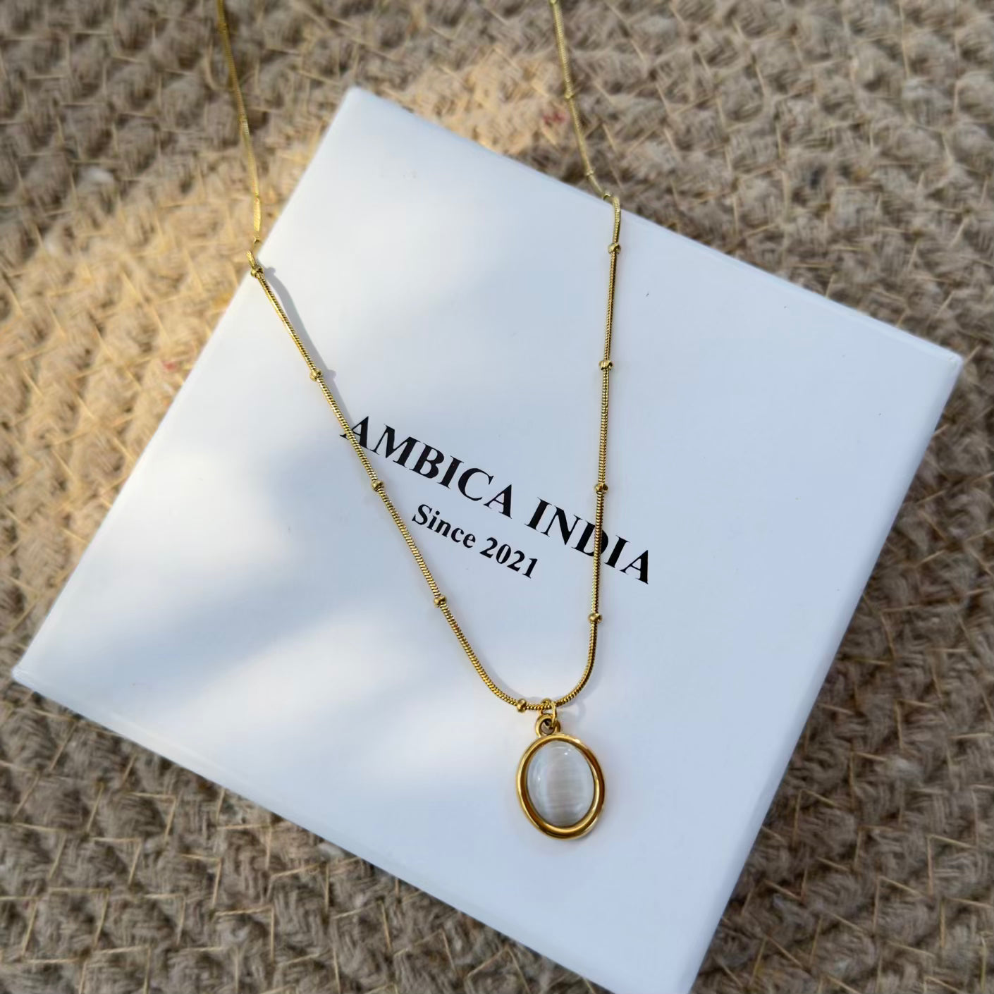 Ivory aura necklace