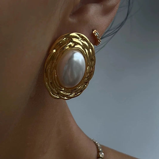 Vintage pear earrings