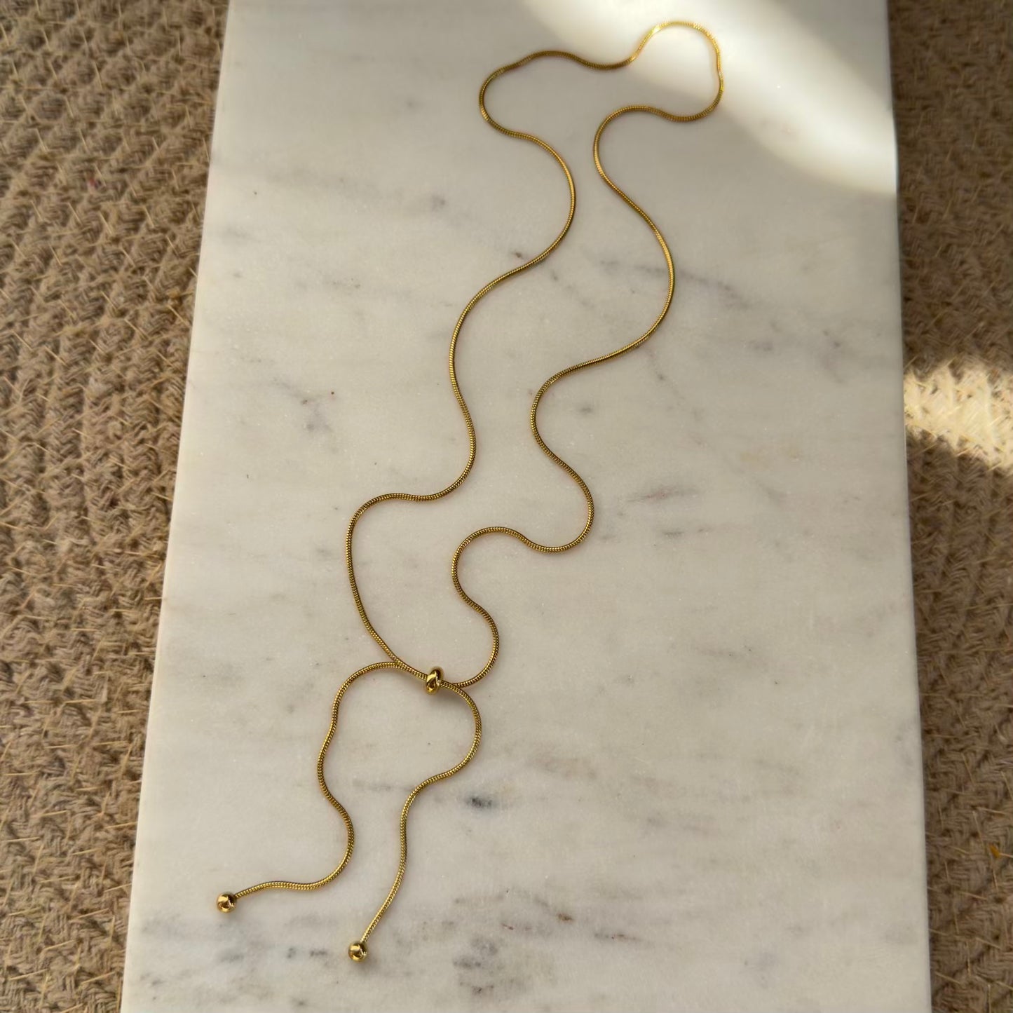 Tassel pull necklace