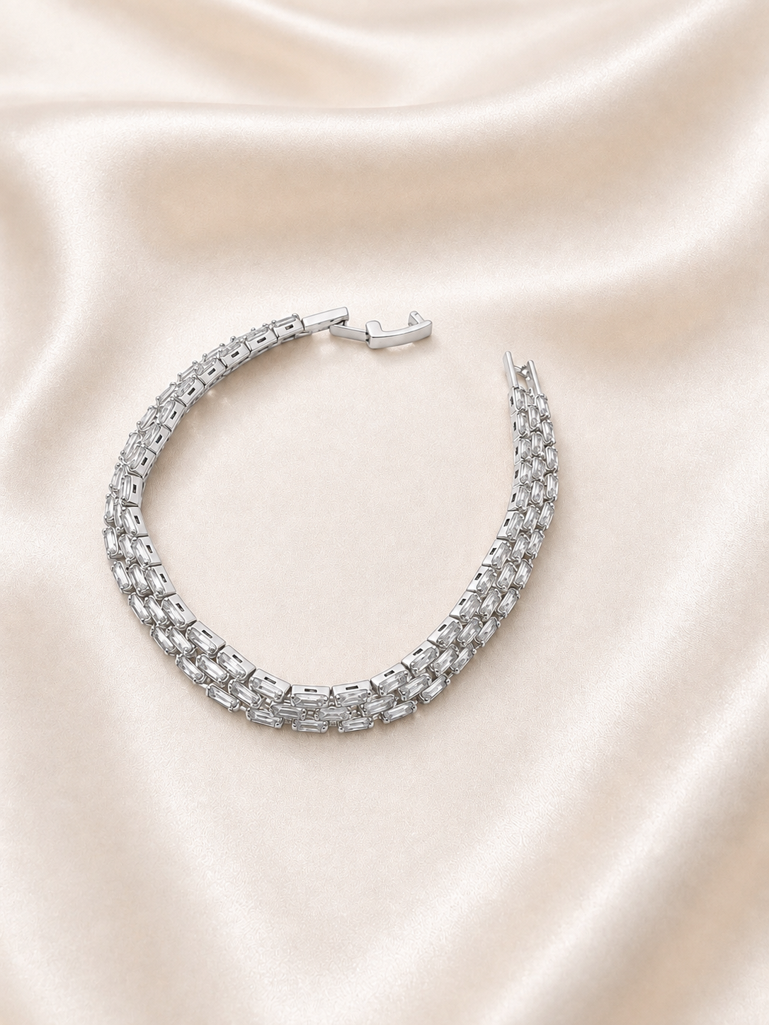 Vintage Silver Tennis Bracelet