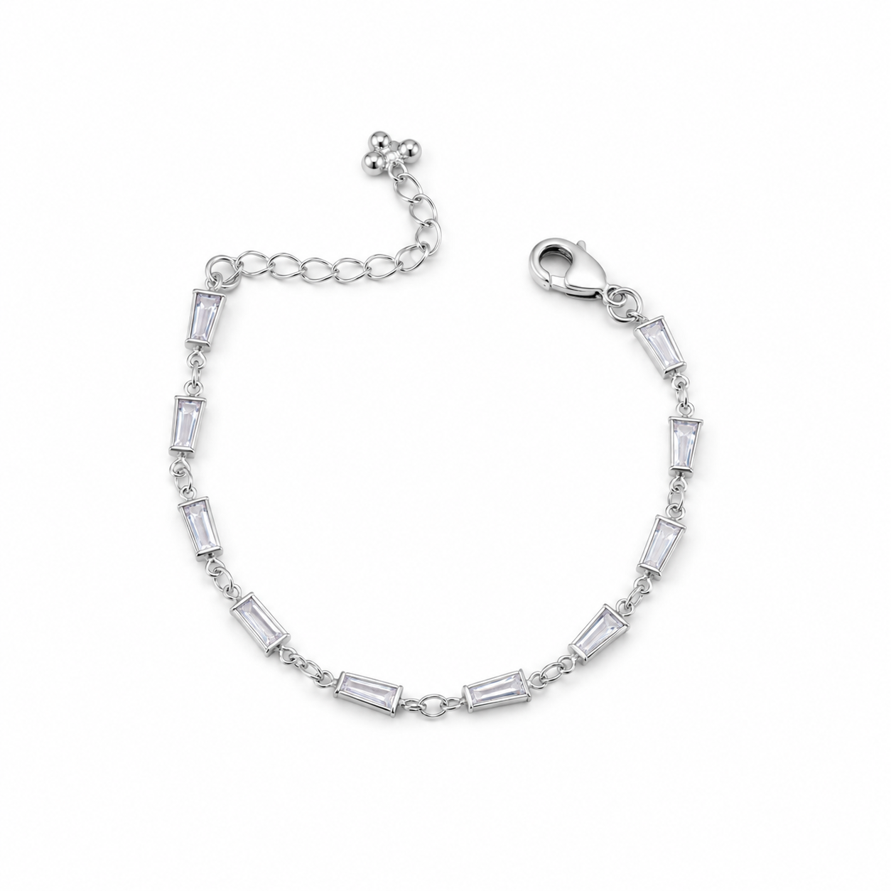 Celeste Silver Crystal Bracelet