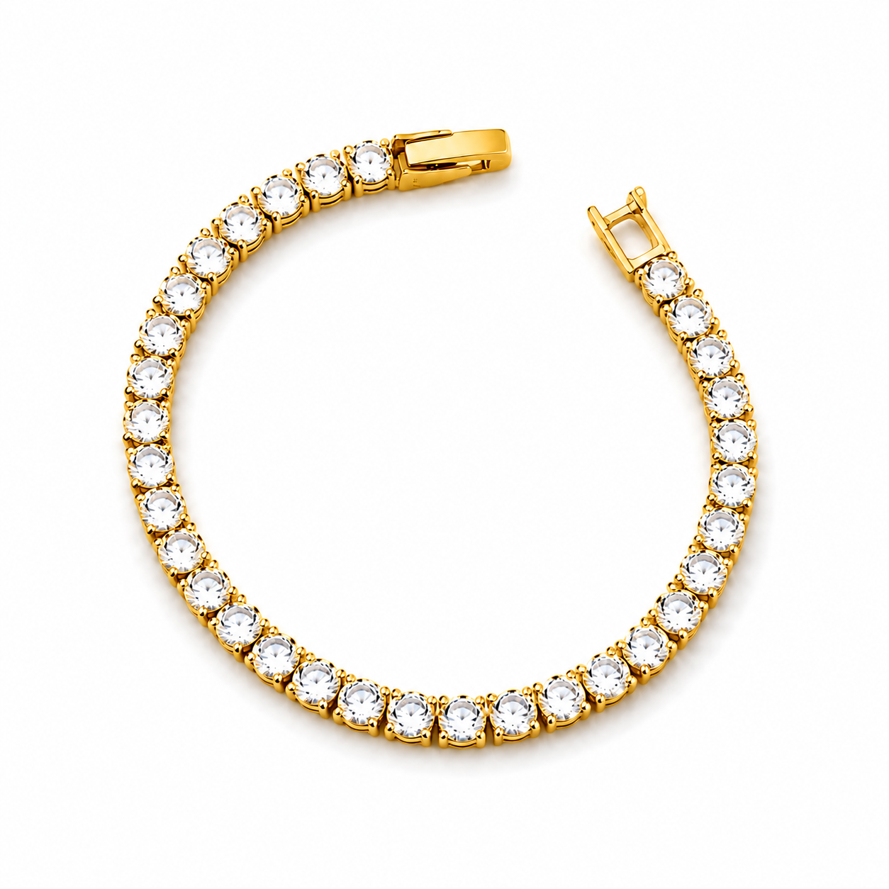 Bella Spark Gold Tennis Bracelet