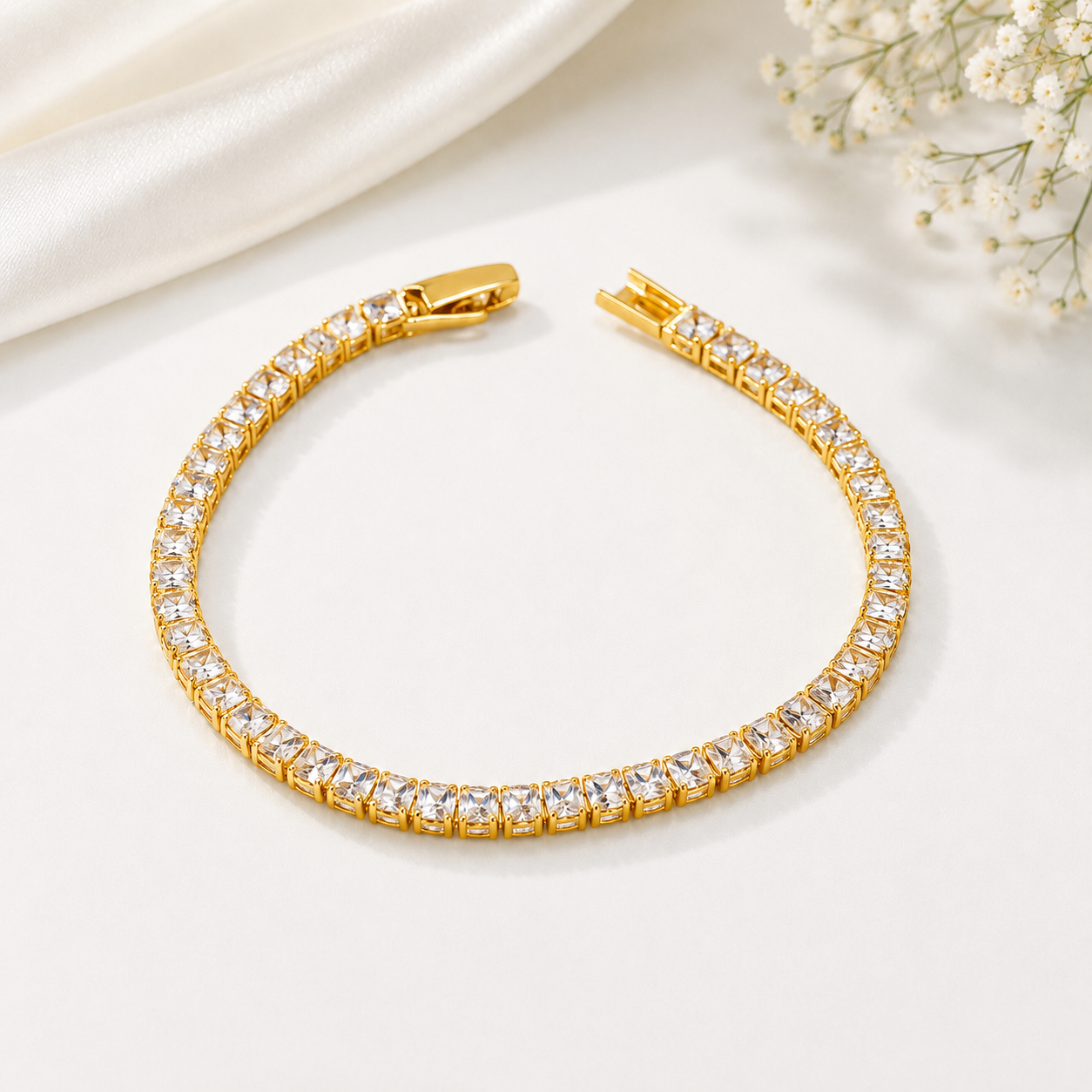 Aurora Gold Tennis Bracelet
