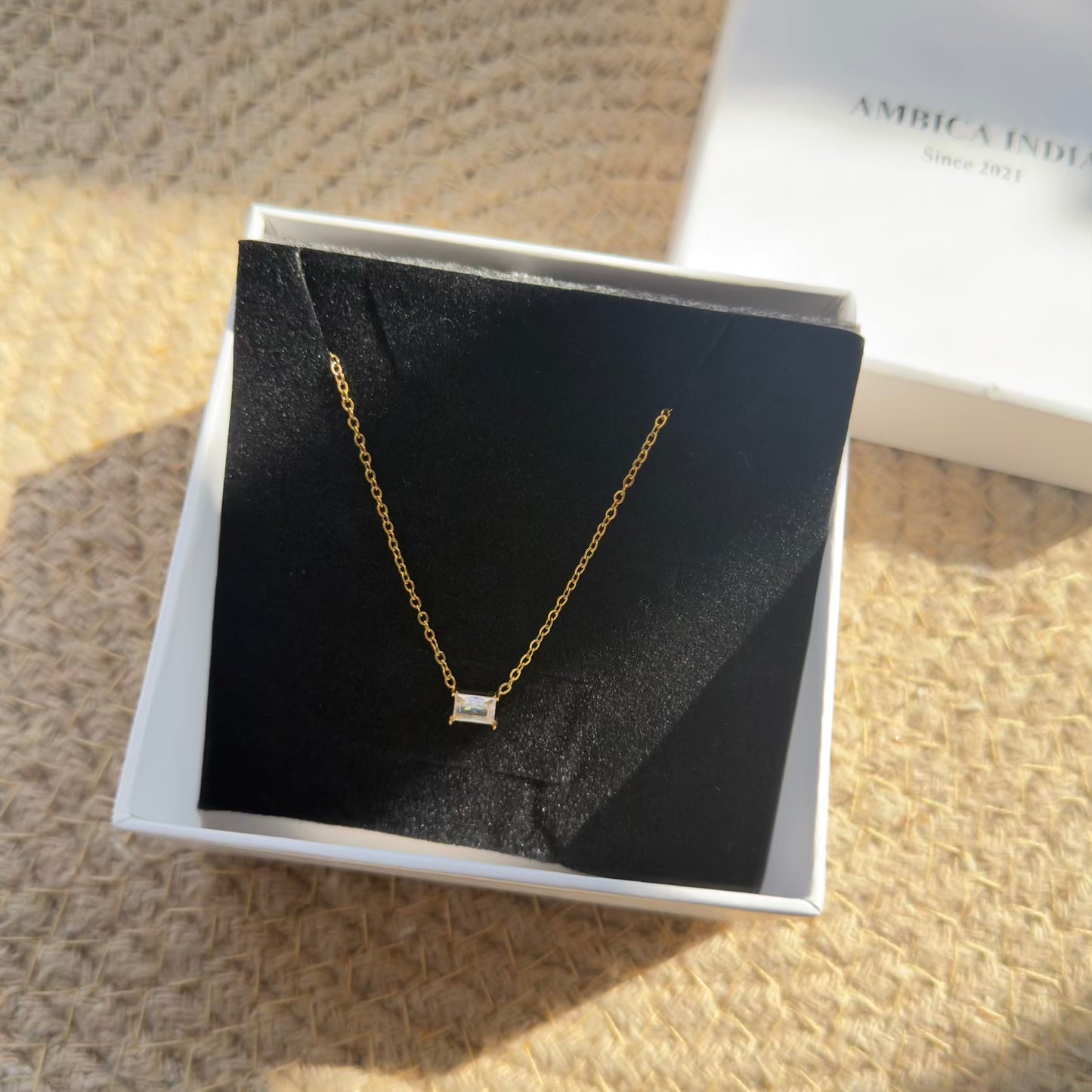 White crystal necklace