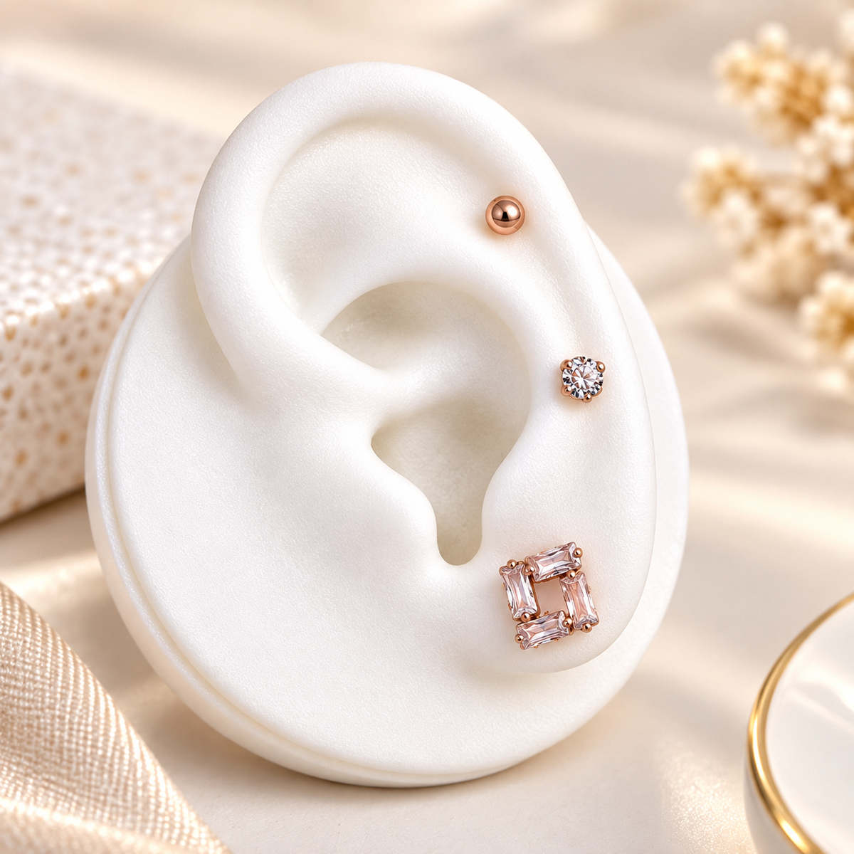 Luxe piercing earrings