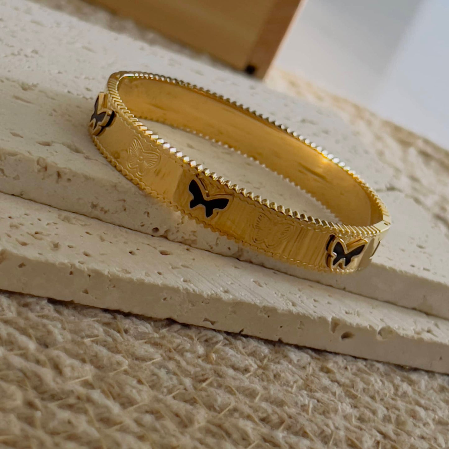 Black butterfly bracelet