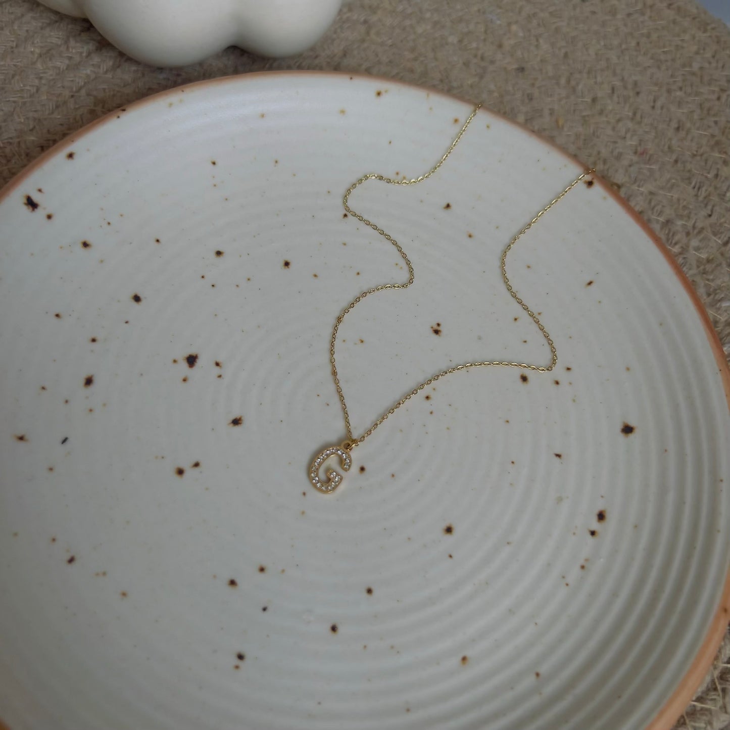 Initial G necklace