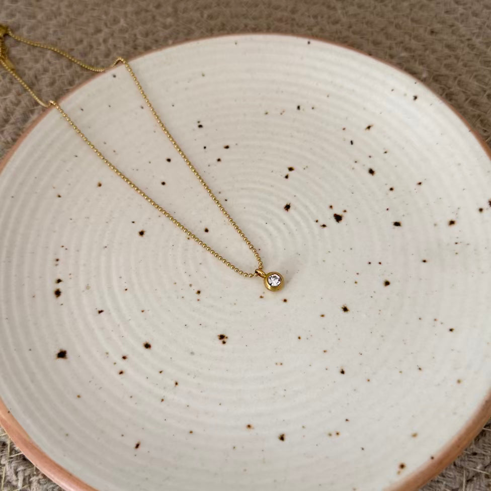 White crystal necklace