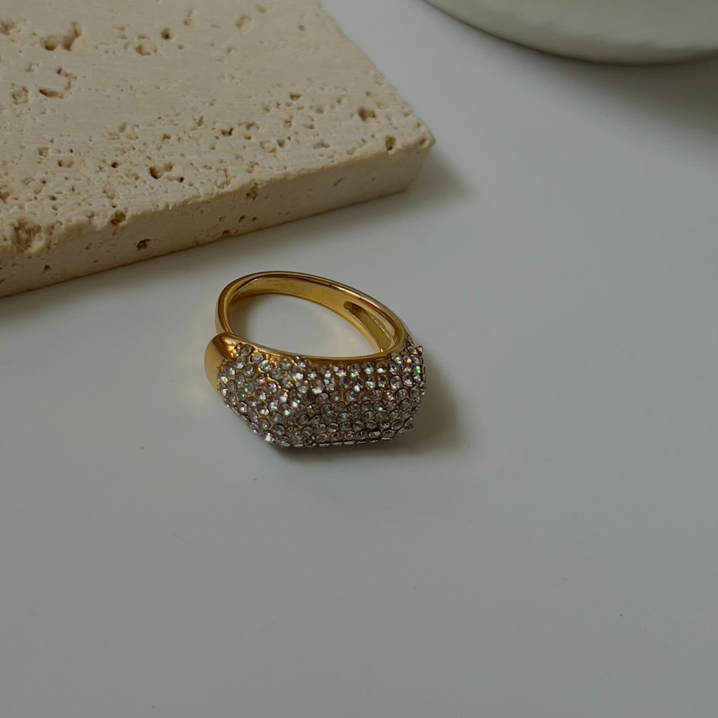 Studded bold ring