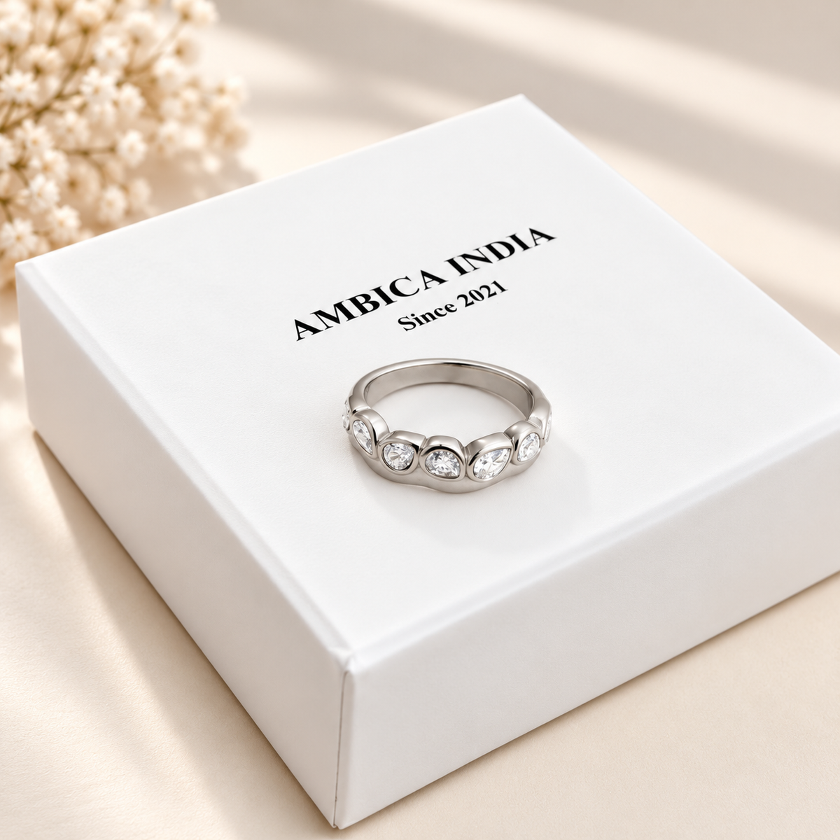 Silver Halo Ring