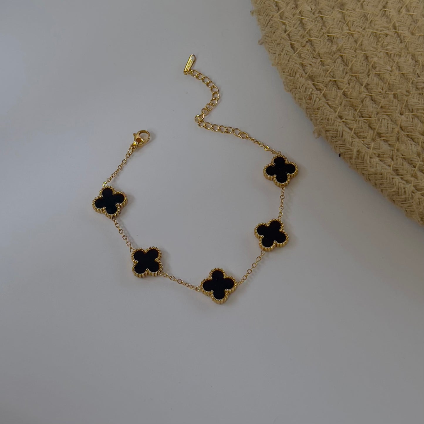 Clover black bracelet