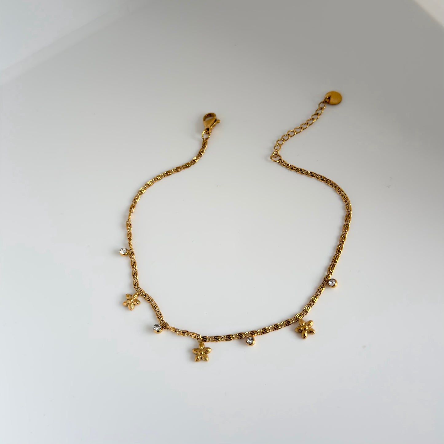Floral Drop Anklet