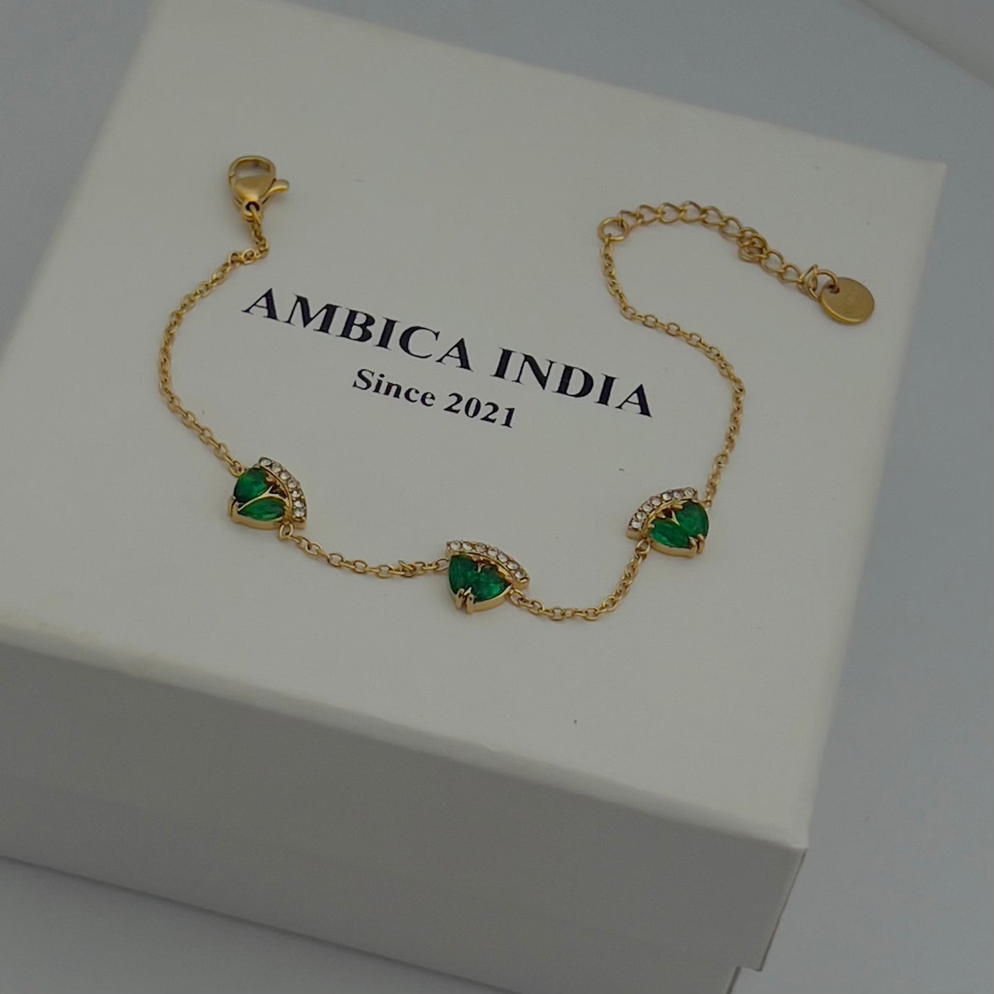 Green Crystal bracelet
