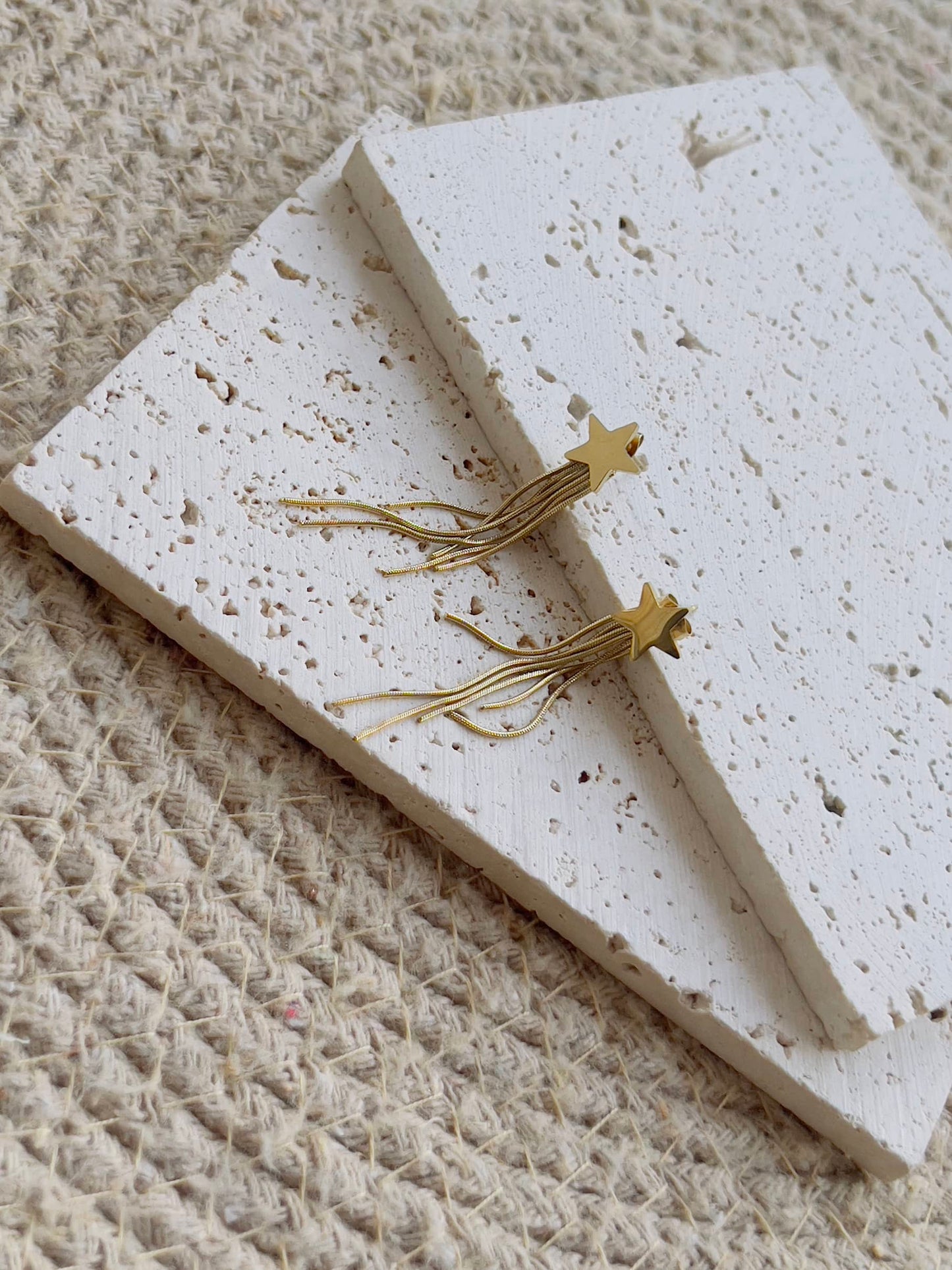 Star tassel earrings