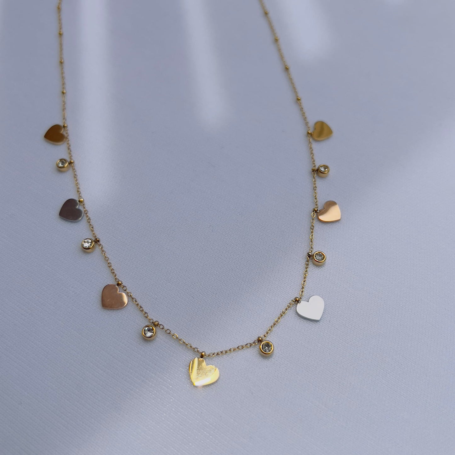 Heart with crystal necklace