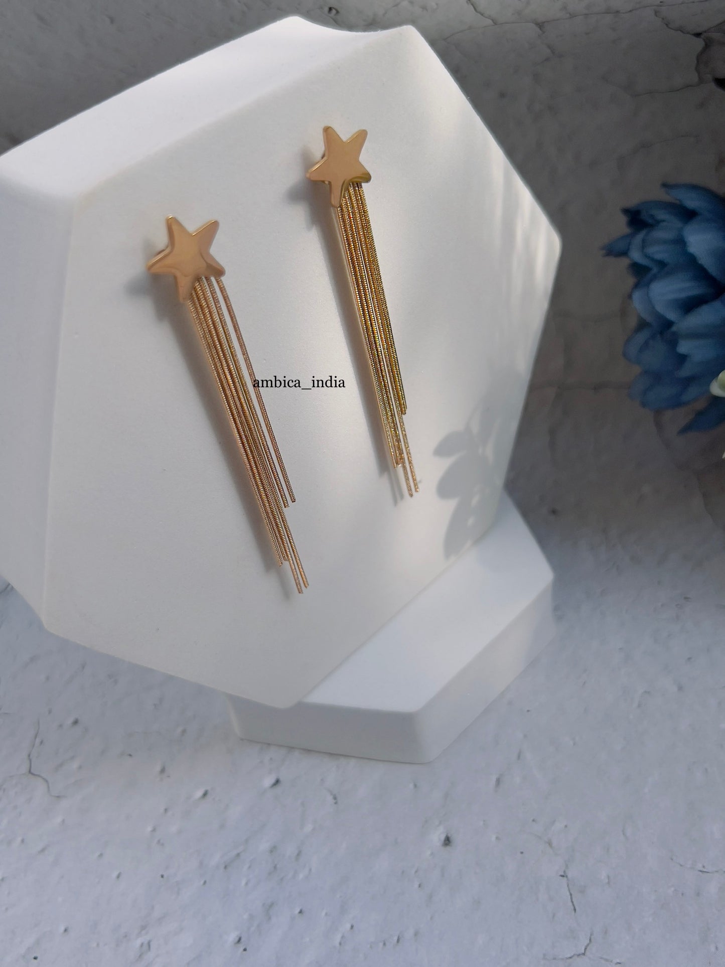 Start tassel earrings