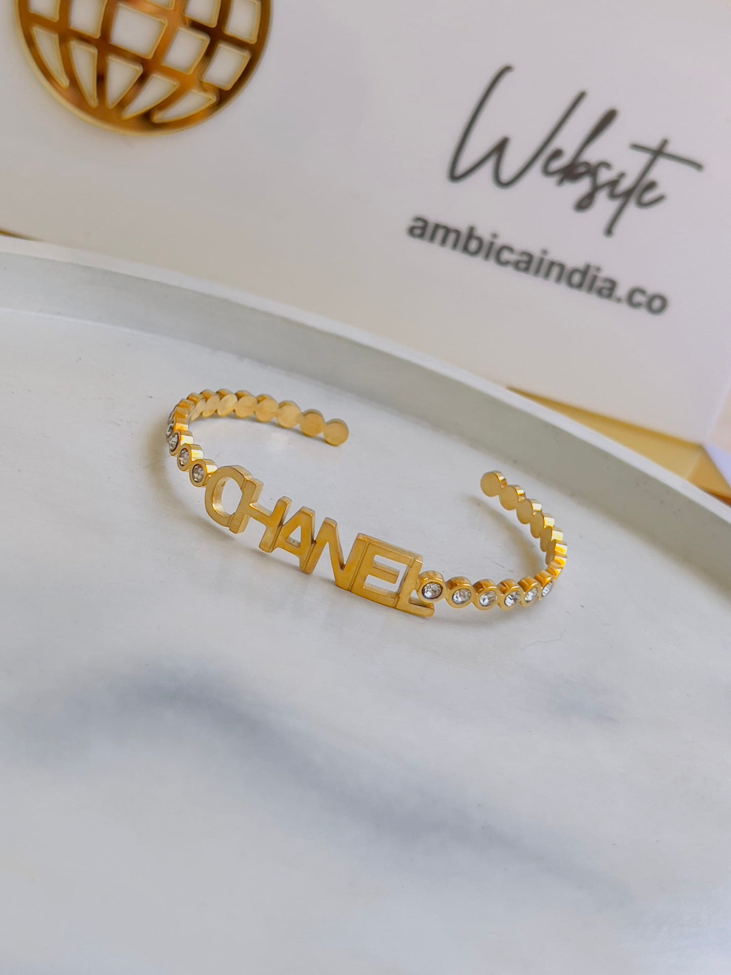CC with crystal bracelet