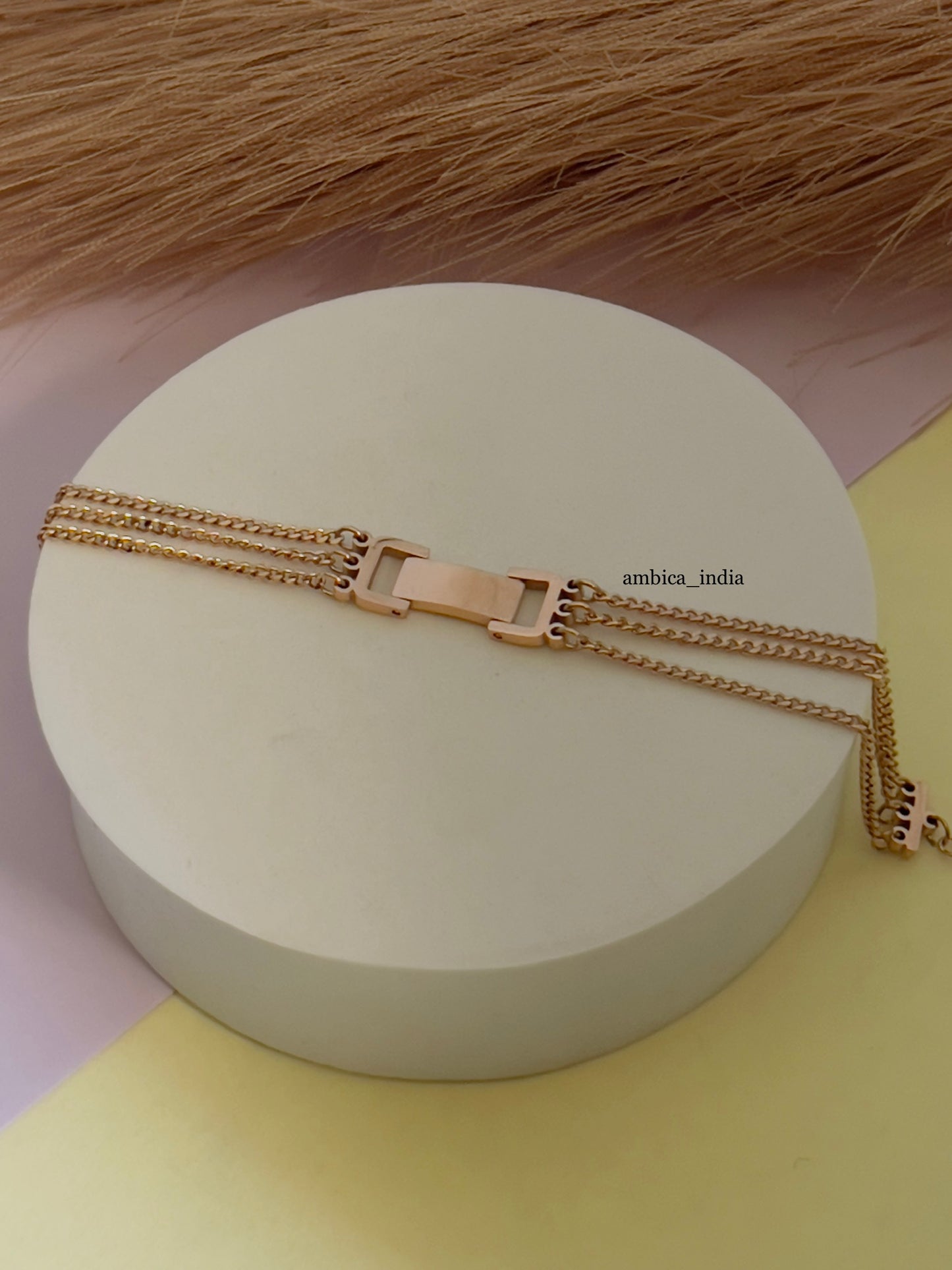 Belt style adjustable bracelet