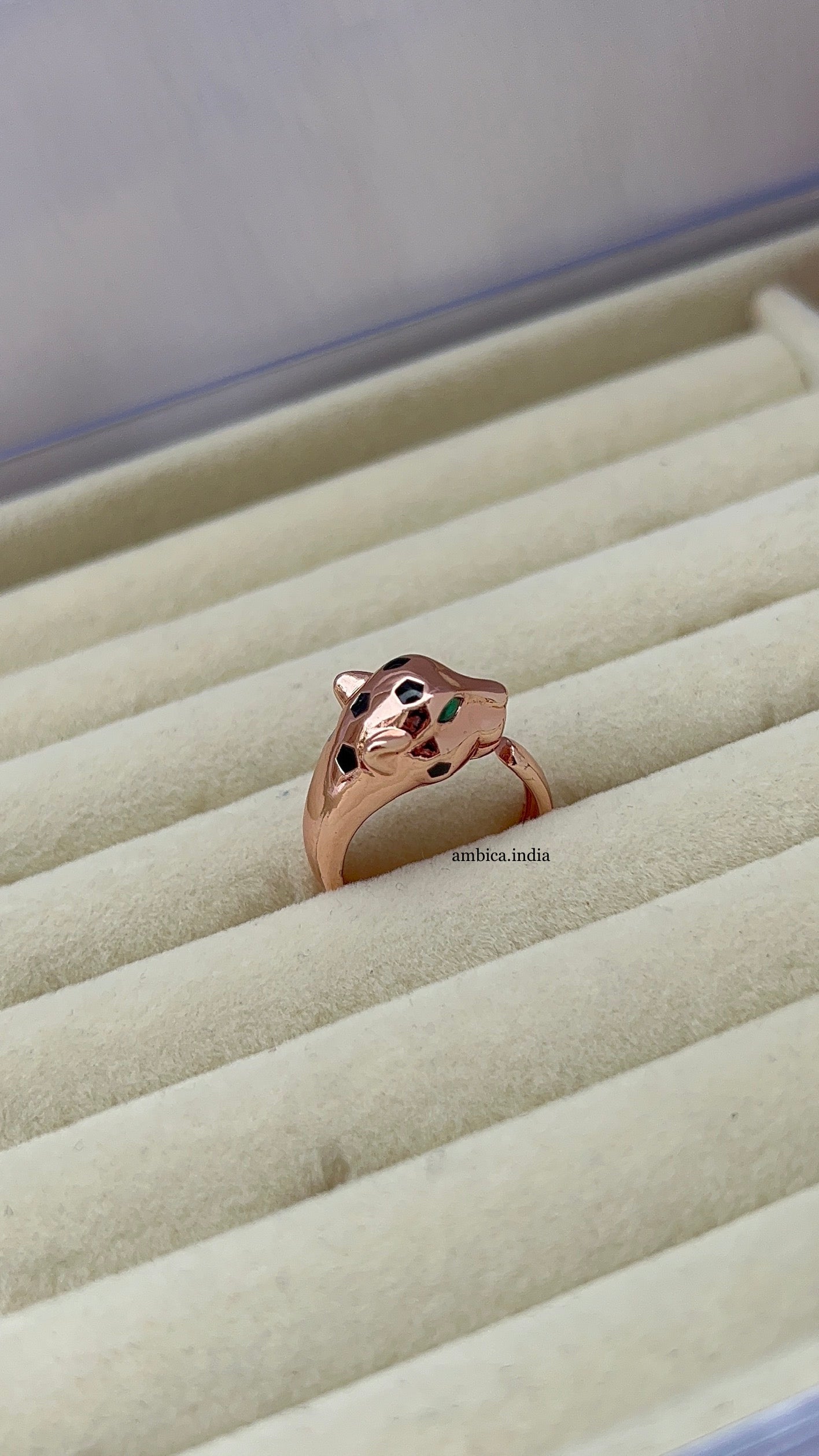 leopard adjustable ring