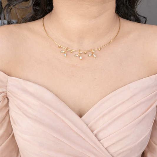 Petal Vine Charm Choker
