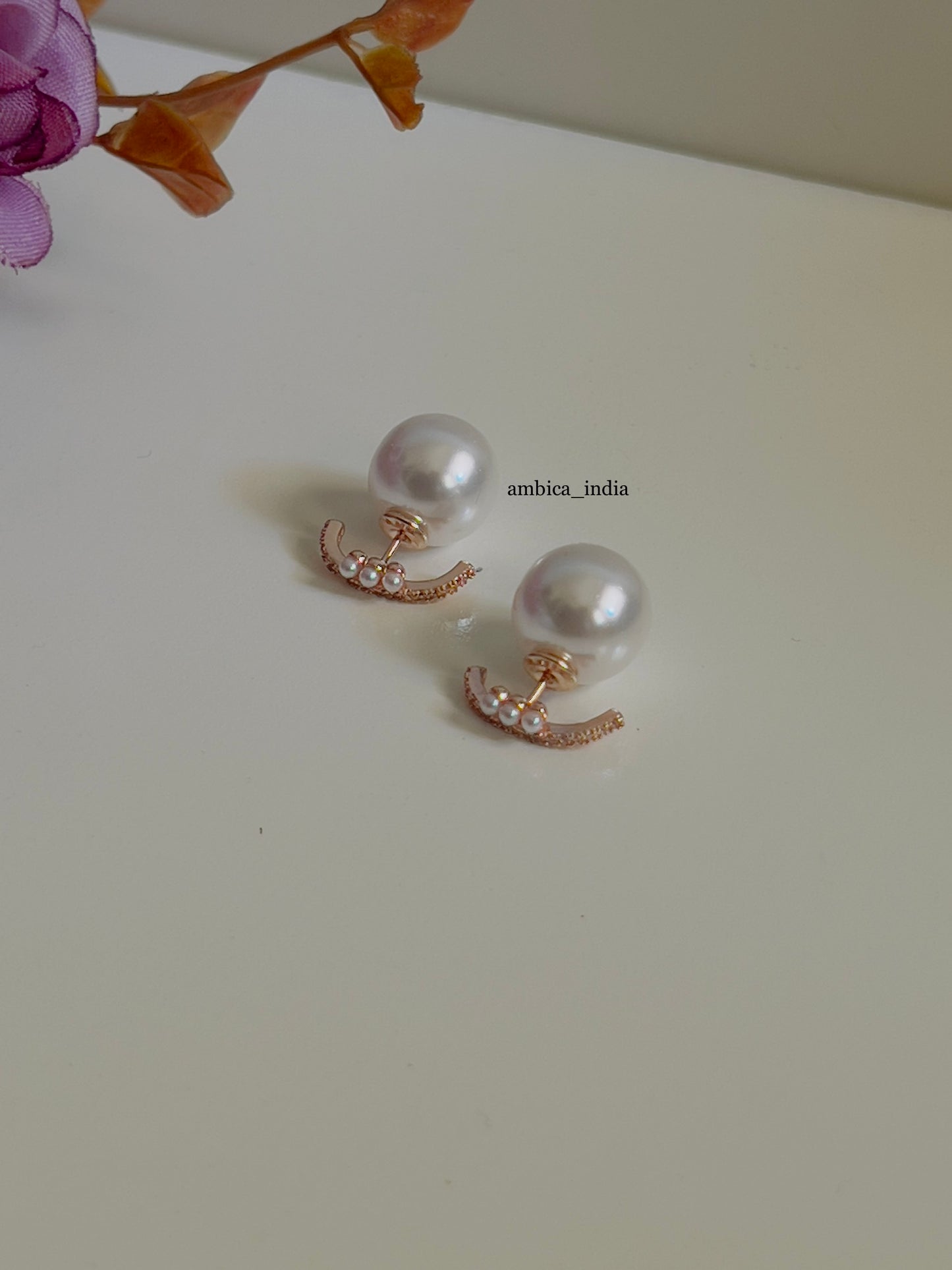 Pearl earrings