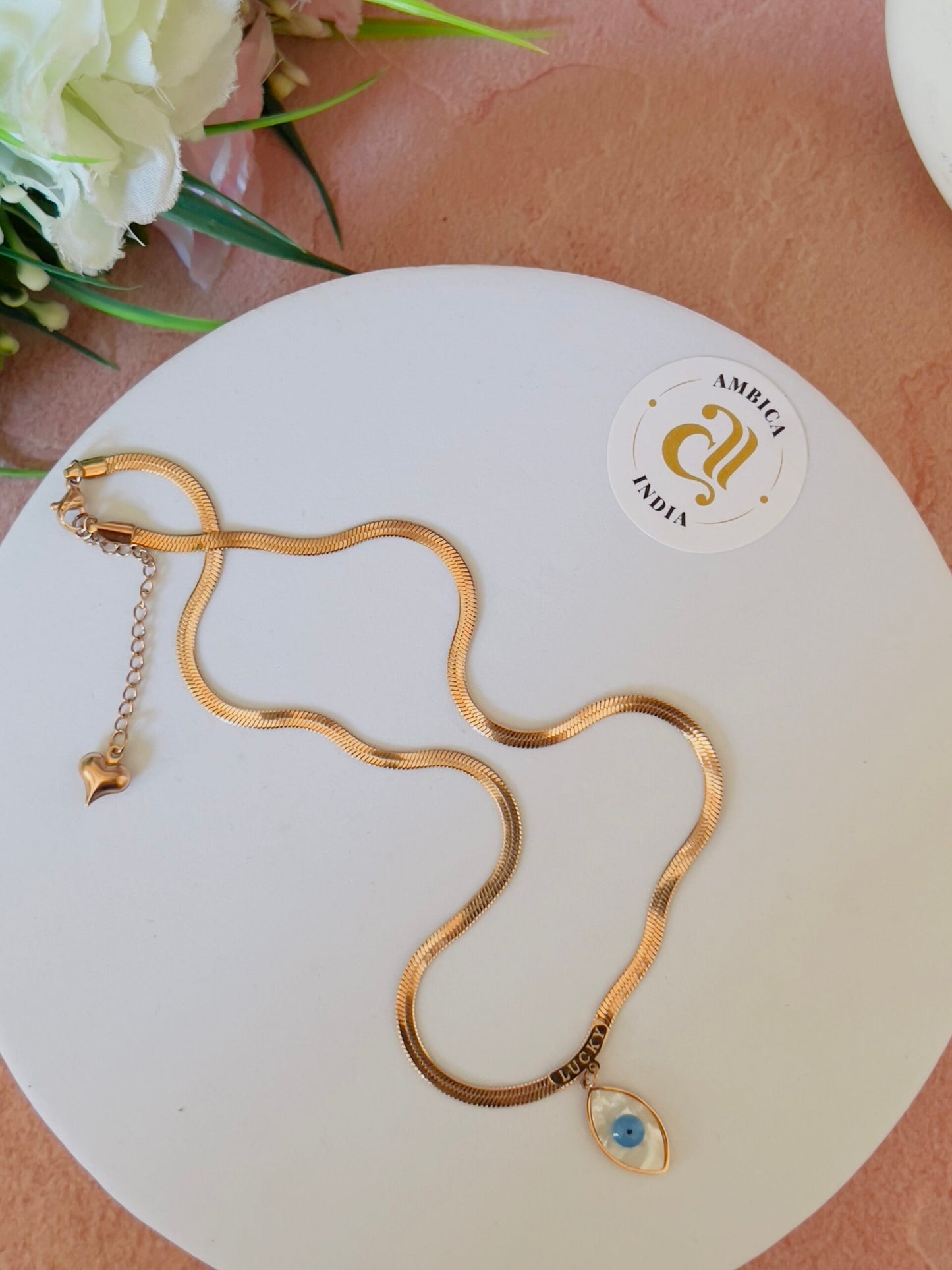 Evil evil snake chain necklace