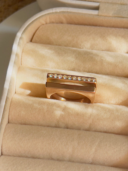 Studded Line Ring 1