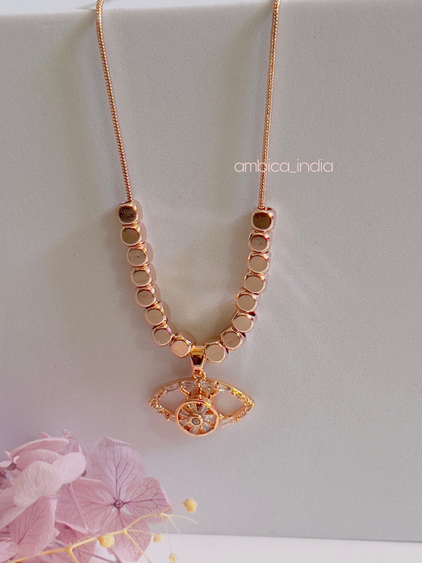 Evileye spinner necklace
