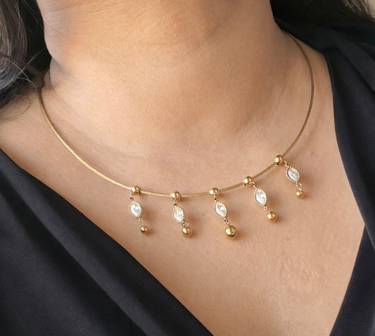 Celeste Dangle Spark Choker