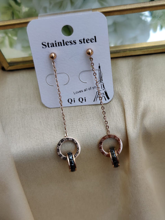 Roman Diamond Ring Earrings