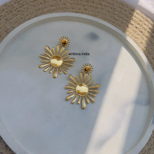 Sun flower earrings