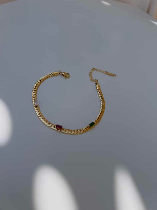 Multicolour crystal classic bracelet
