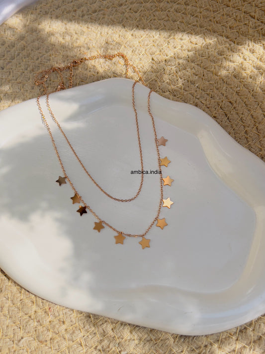 Star layered necklace