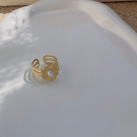 Round pearl ring