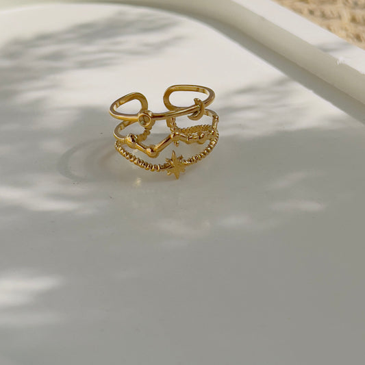Sun line ring